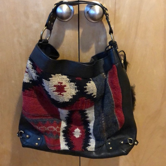 Ralph Lauren Collection 🌟2❌ HP🌟 Native American Navajo print handbag - Picture 4 of 16